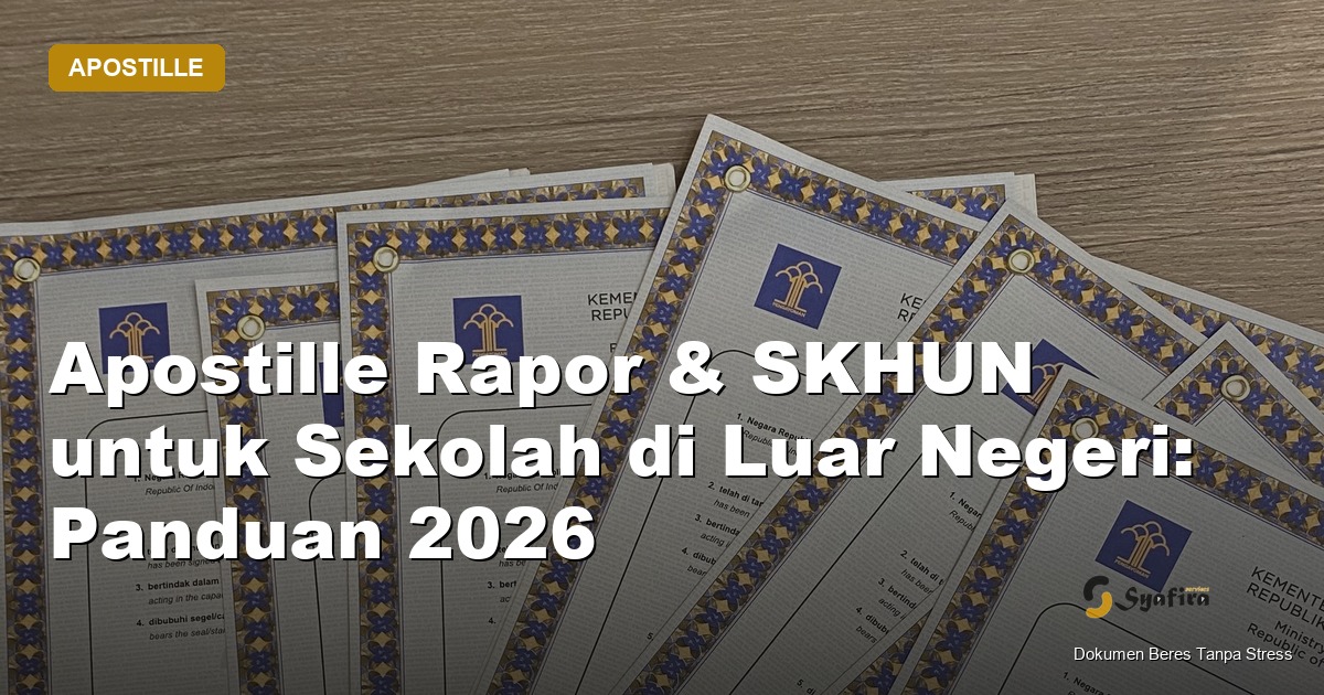 apostille rapor - Syafira Service