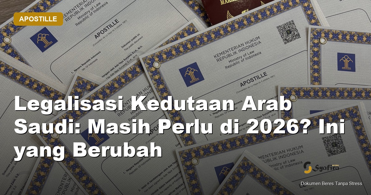 legalisasi kedutaan arab saudi - Syafira Service
