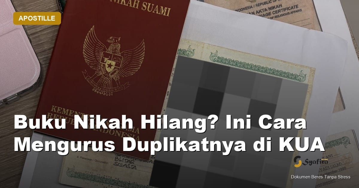 cara mengurus buku nikah hilang - Syafira Service