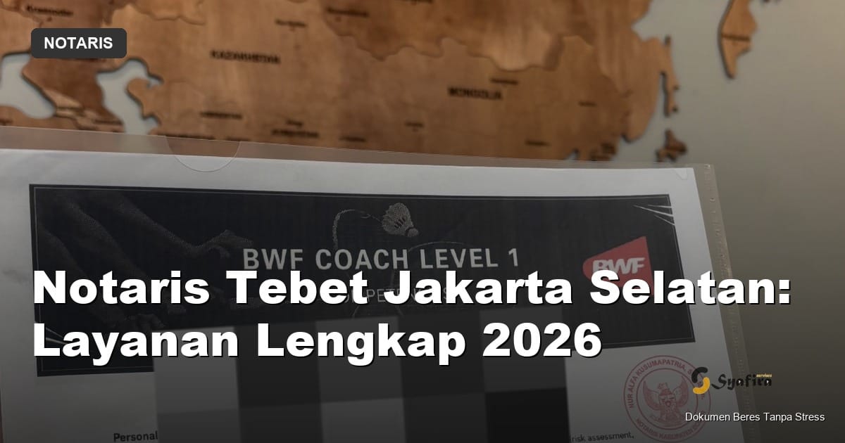 notaris tebet - Syafira Service