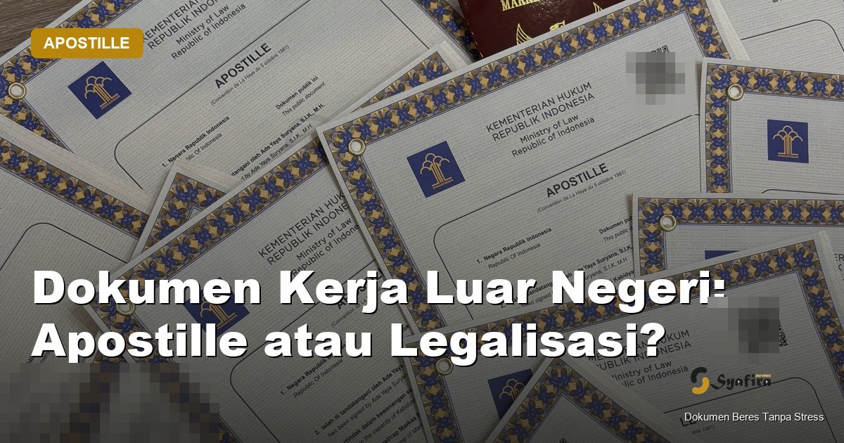 dokumen kerja luar negeri apostille - Syafira Service