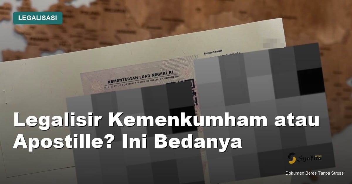 legalisir kemenkumham atau apostille - Syafira Service