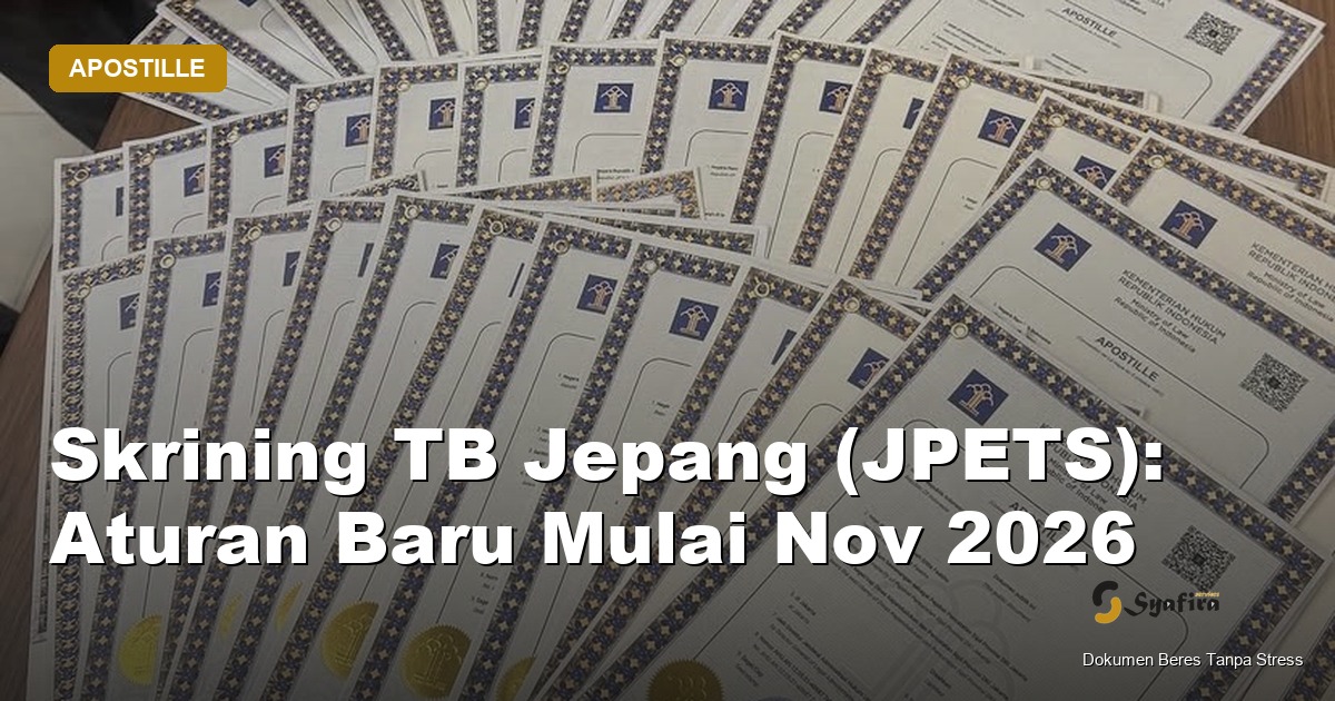 skrining tb jepang jpets - Syafira Service