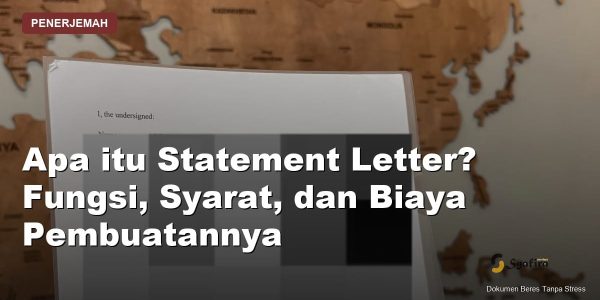 apa itu statement letter - Syafira Service