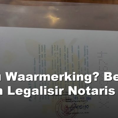 apa itu waarmerking - Syafira Service