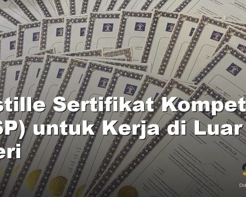 apostille sertifikat kompetensi - Syafira Service