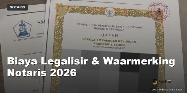 biaya legalisir notaris - Syafira Service