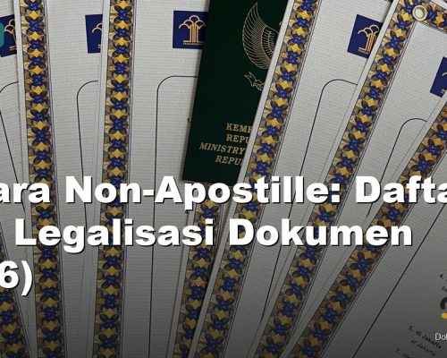 negara non apostille - Syafira Service