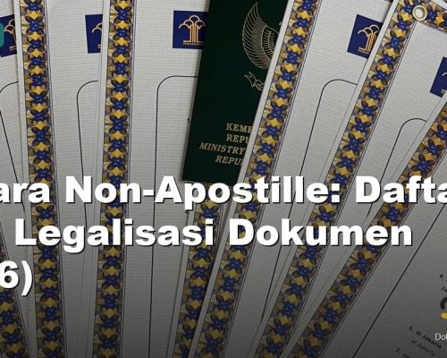 negara non apostille - Syafira Service