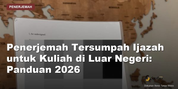 penerjemah tersumpah ijazah untuk kuliah luar negeri - Syafira Service
