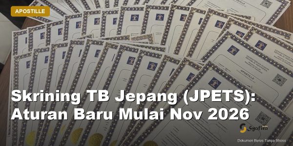 skrining tb jepang jpets - Syafira Service