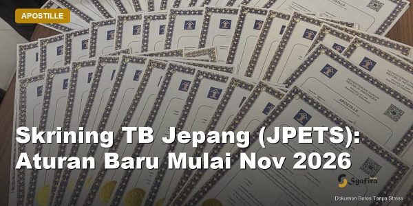 skrining tb jepang jpets - Syafira Service